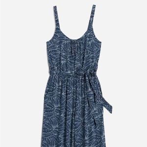 Blue Floral Jumpsuit